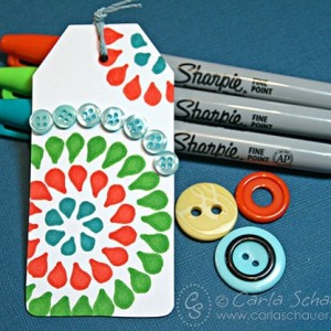Sharpies and Buttons-Tag Tuesday