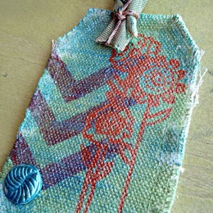 Painting and Embellishing Canvas--Tag Tuesday