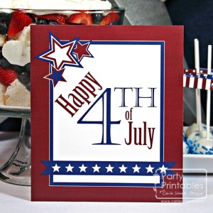 Stars & Stripes Printable Patriotic Party Decorations