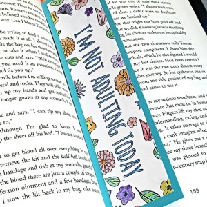 Make a Coloring Page Bookmark