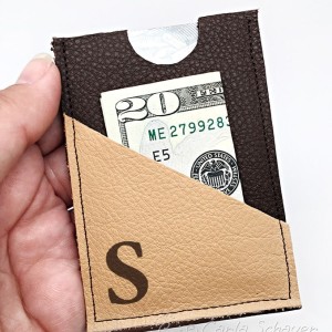 Make a Slim Leather Wallet--Easy DIY Gift for Men