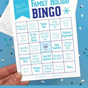Reality Family Holiday Bingo Printable