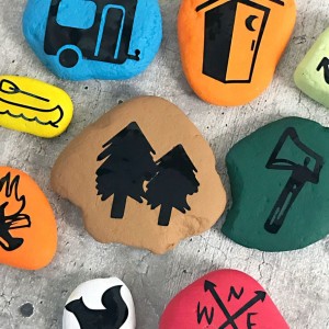 Easy Camping Story Stones from Painted Rocks