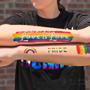 Make Colorful DIY Pride Temporary Tattoos at Home