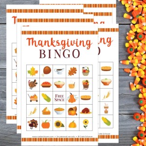 Free Printable Thanksgiving Bingo Cards for All Ages