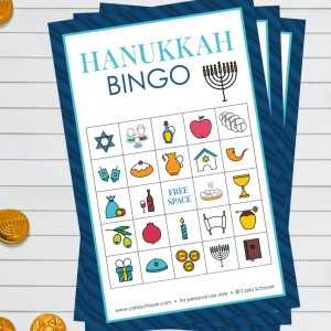Hanukkah Bingo Cards (Free Printable Chanukah Game!)