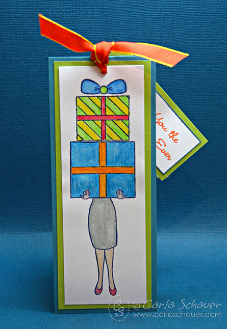 Coloring Stamped images with watercolor pencils