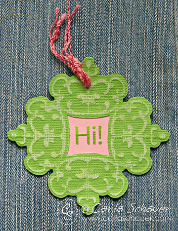 Sanded Embossed Cardstock-Tag Tuesday