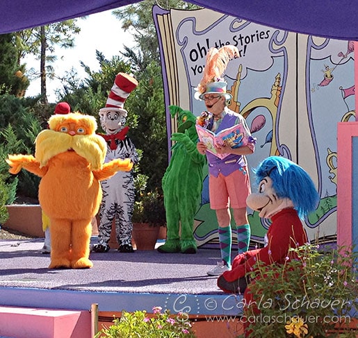 Lorax storytelling at Islands of Adventure  Lorax storytelling show at Islands of Adventure Orlando