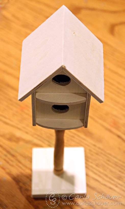 Unpainted Spring Birdhouse from Carla Schauer Designs