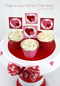 Make a love-themed cake stand using this tutorial from Carla Schauer Designs.