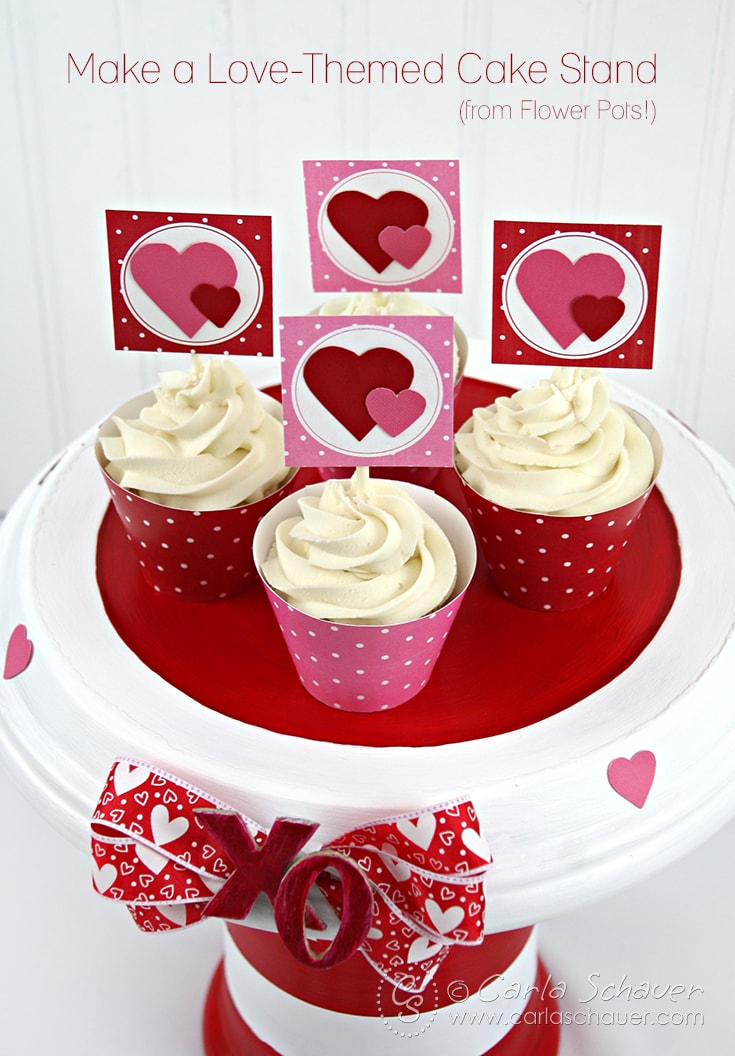 Adorable Valentine party using Stripes and Dots printable party kits from Carla Schauer Designs.