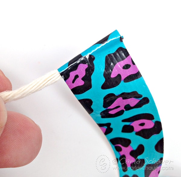 Duct Tape Lacing Card Needle. Make DIY lacing cards using repurposed printables using this easy tutorial from Carla Schauer Designs.