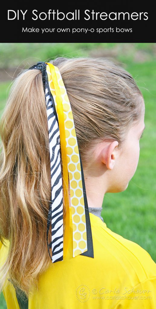 How to Make Ribbon Hair Bows for Softball Carla Schauer Designs
