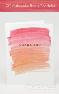 So pretty! Customize wedding thank you notes with watercolors. |Carla Schauer Designs