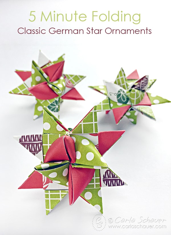 Make German Stars for Christmas - Carla Schauer Designs