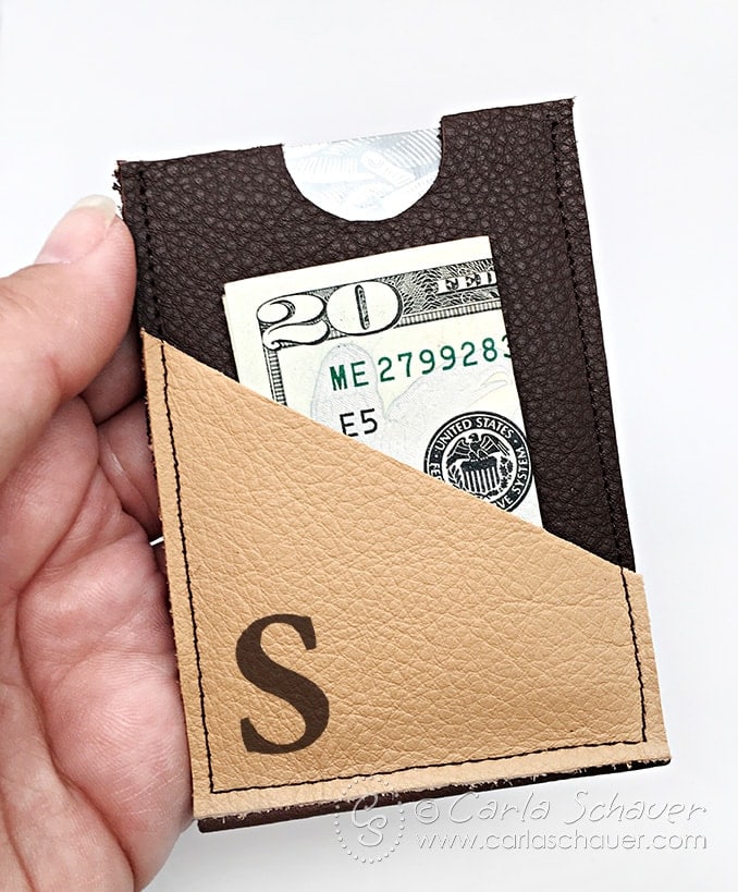 Leather slim wallet tutorial from Carla Schauer Designs. Make in 15 minutes? Wow!