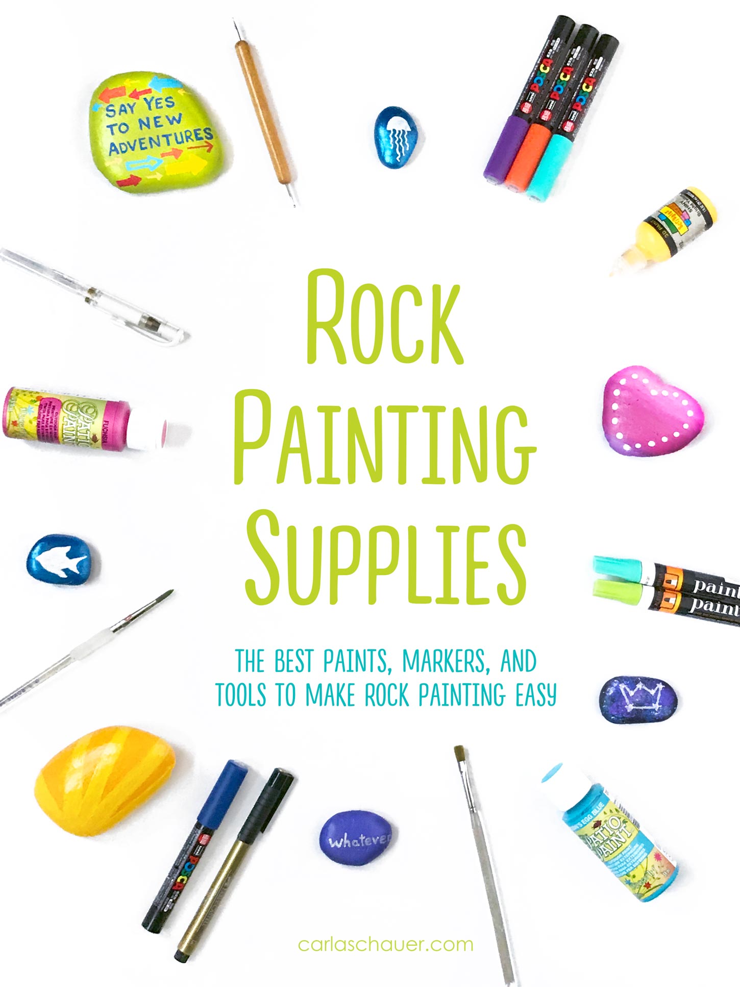 Rock Painting Supplies: Tried and Tested for Success - Carla Schauer Designs