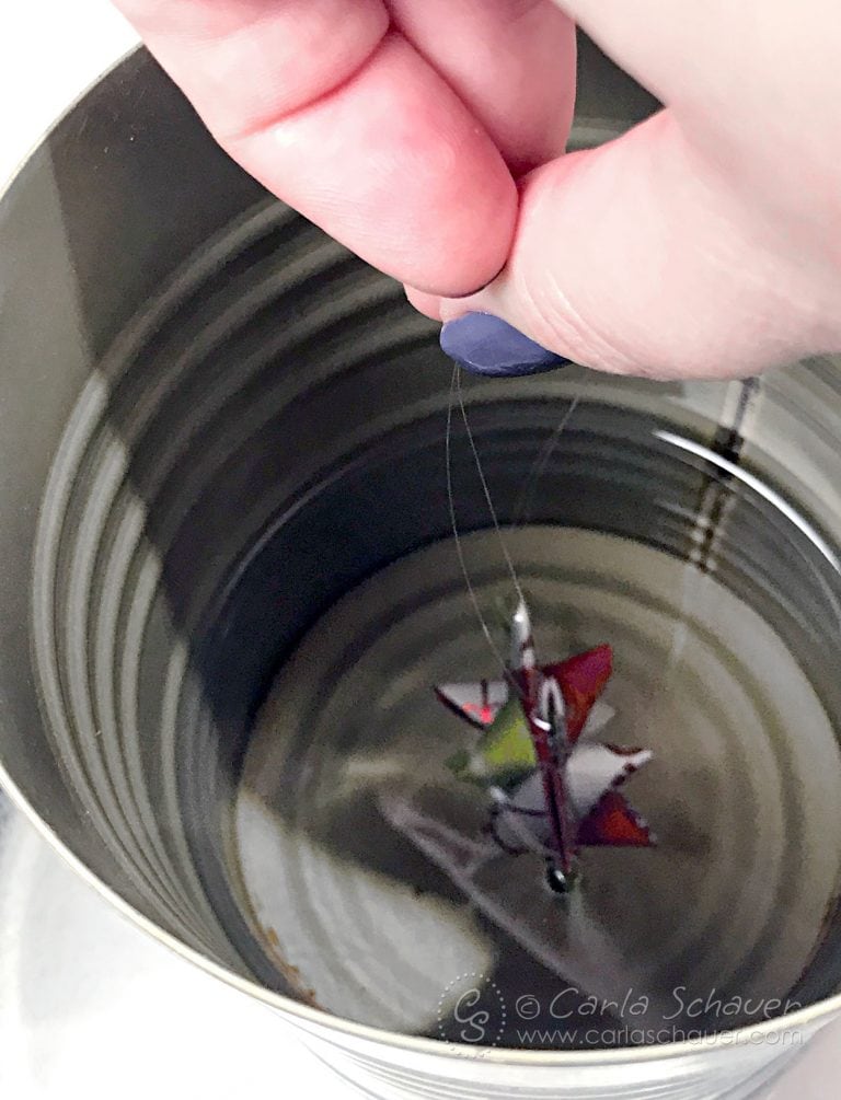 How to Wax Dip and Glitter Paper Ornaments Carla Schauer Designs