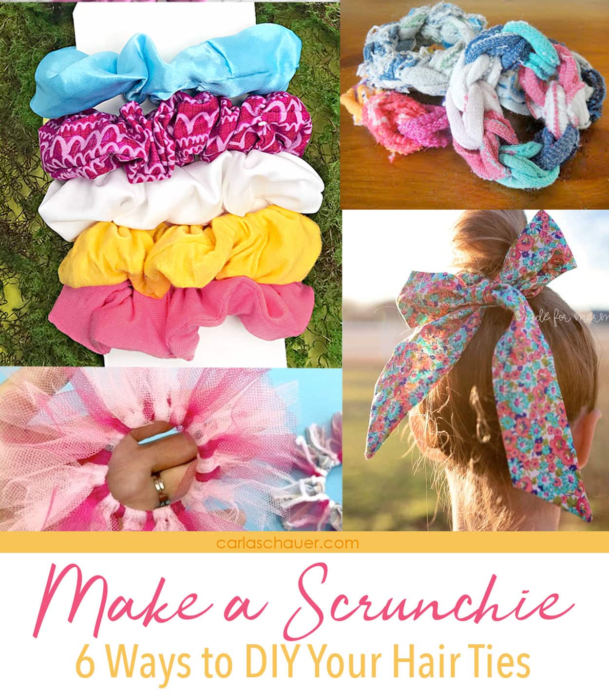 How to Make Hair Scrunchies-6 Ways