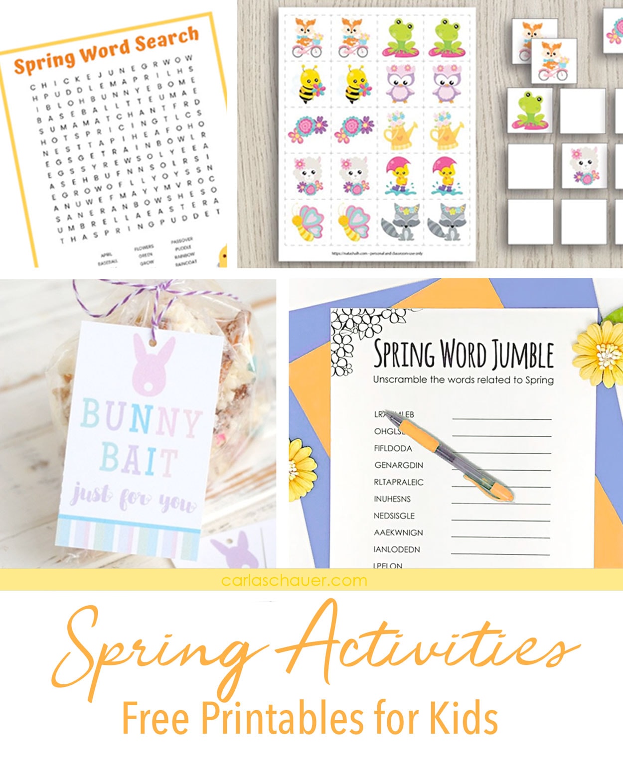 Spring Printable Activities for Kids