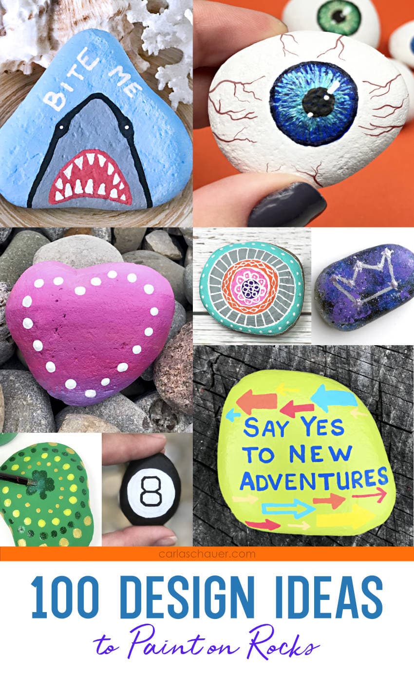 150+ Unique Things to Paint on Rocks - Carla Schauer Designs