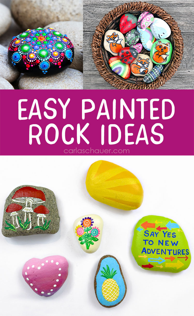 150+ Unique Things to Paint on Rocks - Carla Schauer Designs