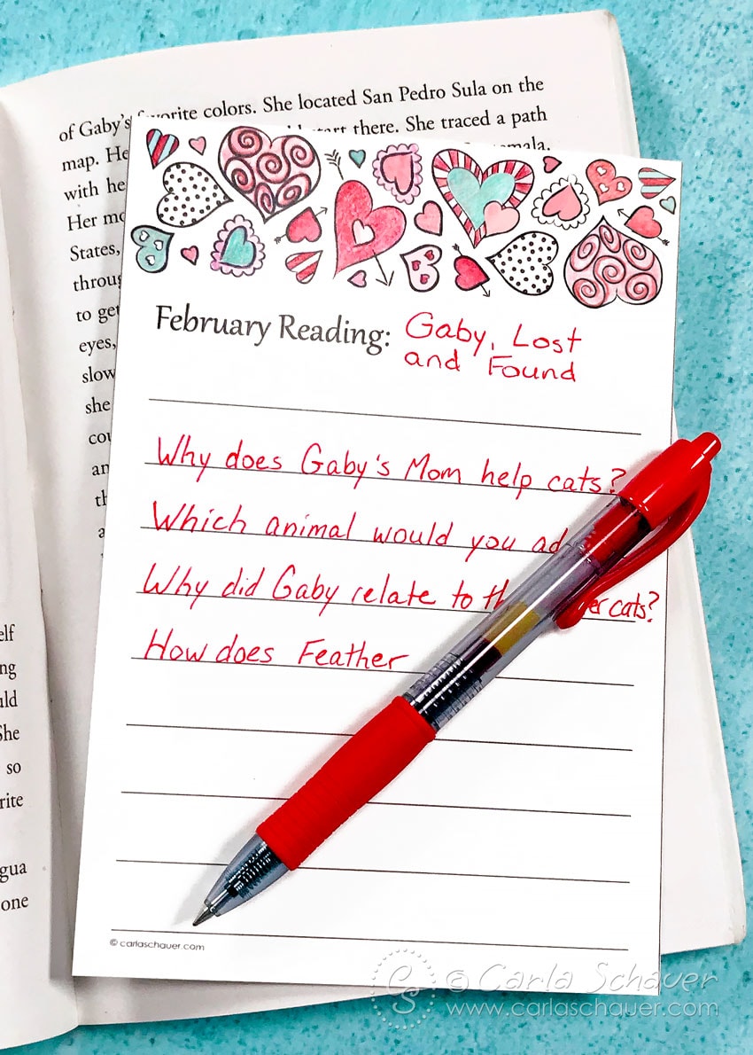 This Cute February Reading Log Makes an Easy Valentine Craft
