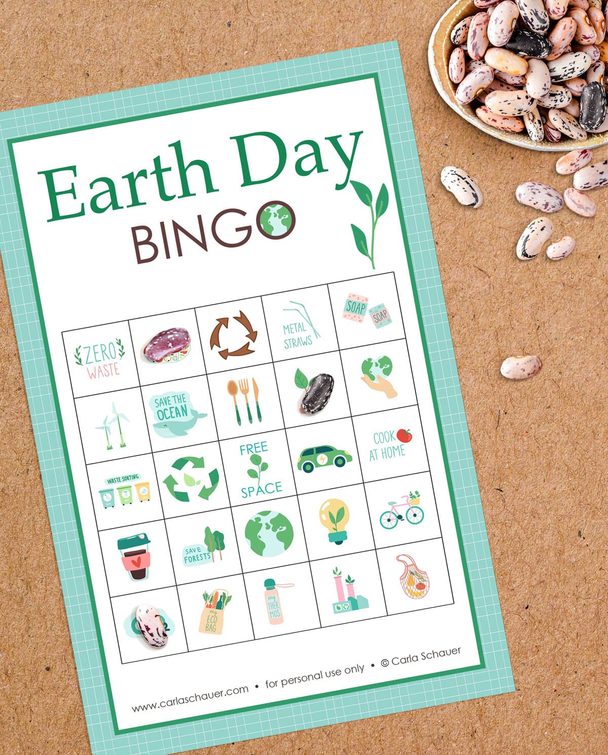 Printable Earth Day Bingo Cards