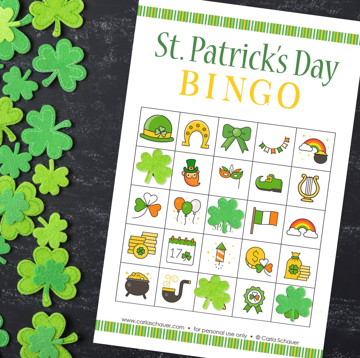 Printable St. Patrick’s Day Bingo Cards